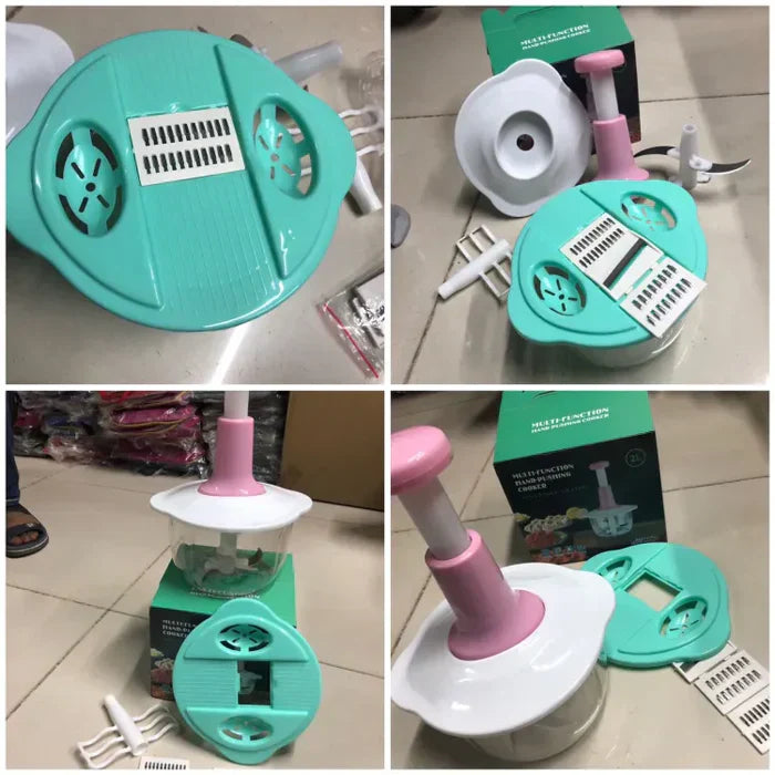Multifunctional Hand Press Manual Vegetable Chopper 2 L