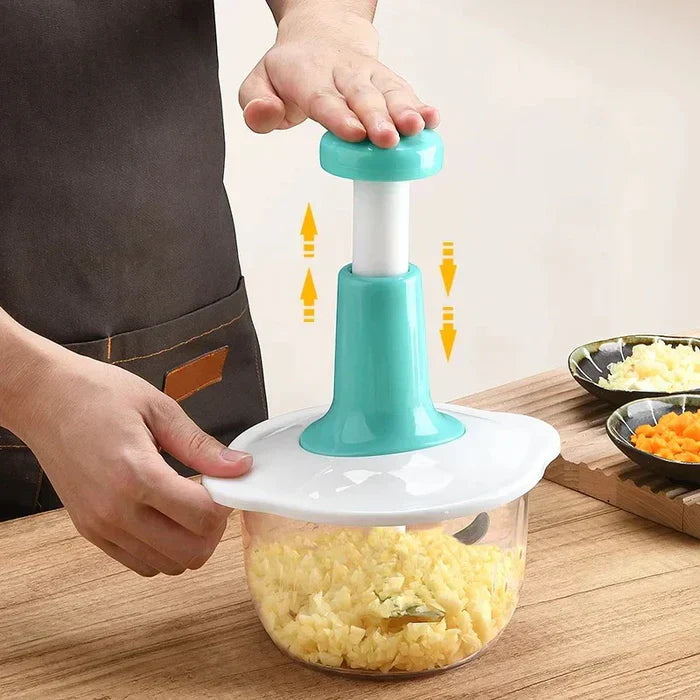 Multifunctional Hand Press Manual Vegetable Chopper 2 L