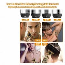 VINTAGE T9 metal RECHARGEABLE Electric Hair CLIPPER Cutting Machine Professional Hair Trimmer For Men