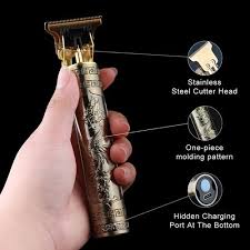 VINTAGE T9 metal RECHARGEABLE Electric Hair CLIPPER Cutting Machine Professional Hair Trimmer For Men