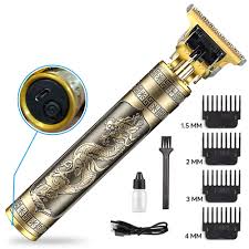 VINTAGE T9 metal RECHARGEABLE Electric Hair CLIPPER Cutting Machine Professional Hair Trimmer For Men